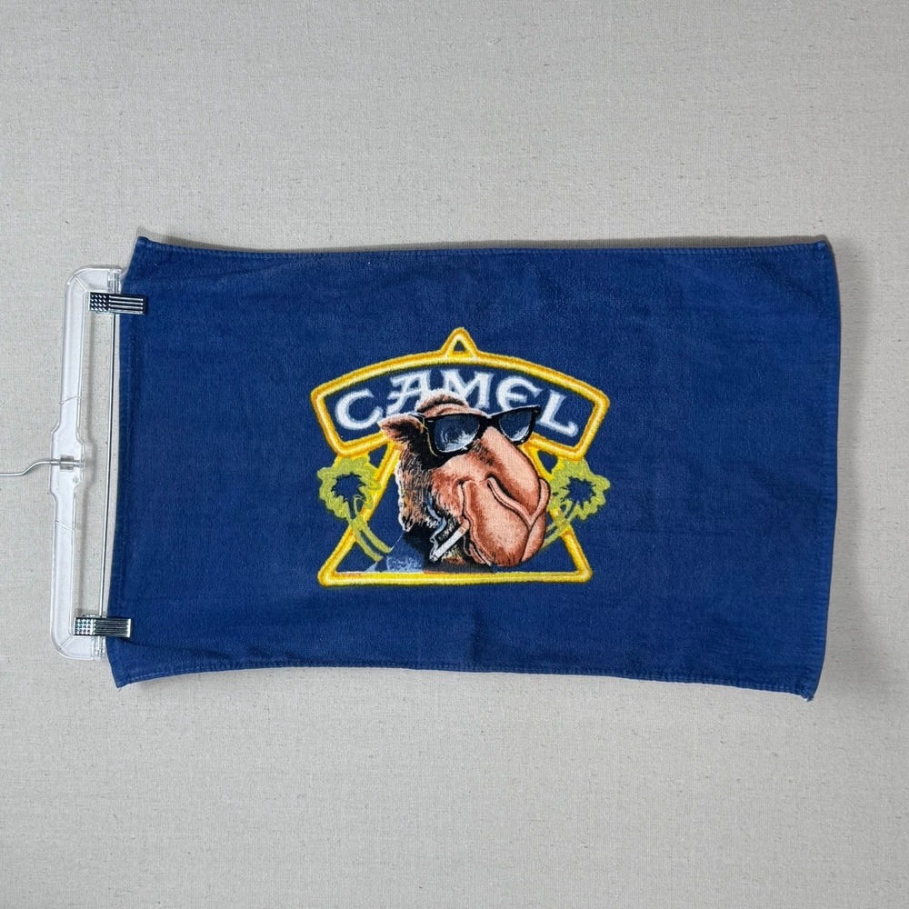Vtg Camel Cigarettes Joe Camel Logo Hand Towel From 90s